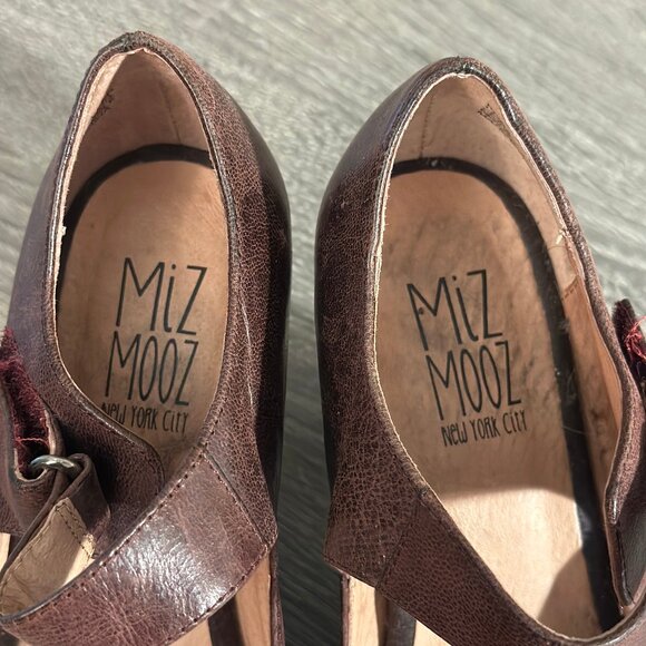 Miz Mooz Brown Leather Mary Jane Heels – Size 6 | Vintage Boho Style - Picture 2 of 6